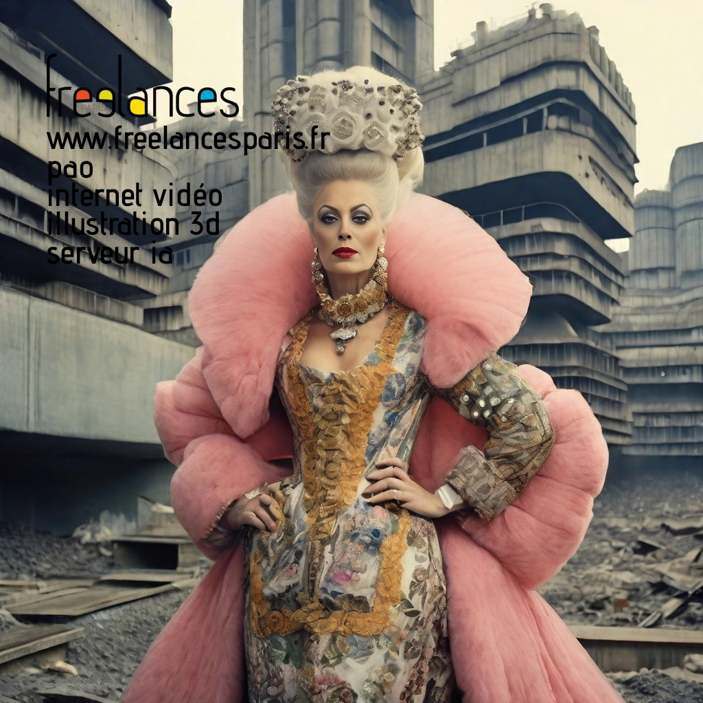 Pao mise en page internet vidéo illustration 3d serveur IA générative AI freelance paris studio de création magazines 73snfwi0